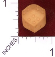 Dice : MINT33 SHAPEWAYS IWONAG D4 DIE BASED ON RHOMBIC DODECAHEDRON PIPS 01