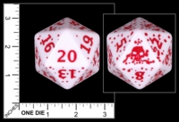 Dice : MINT85 SEVERED BOOKS D20 BLOODY