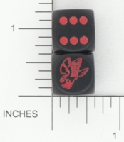 Dice : D6 OPAQUE ROUNDED SOLID CHESSEX CUSTOM 14 FOR JSPASSNTHRU EAGLE
