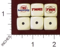 Dice : MINT35 HOMEMADE TRANS WORLD AIRLINES TWA