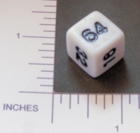 Dice : NON NUMBERED OPAQUE ROUNDED SOLID DOUBLING 02