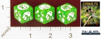 Dice : MINT25 BLUE KABUTO COOKIE FU FORTUNE CHARACTER DIE VANILLA HARE 01