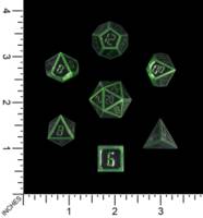 Dice : MINT68 UNKNOWN CHINESE ZINC RECESSED FACES GREEN 03