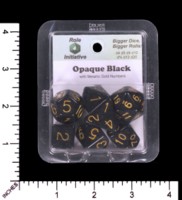 Dice : MINT65 ROLE FOR INITIATIVE OPAQUE BLACK WITH GOLD