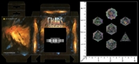 Dice : MINT81 BLUE WIZARD GAMING CHAOS METAL RPG