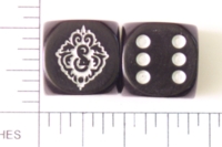 Dice : D6 OPAQUE ROUNDED SOLID 2