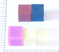 Dice : NUMBERED OPAQUE SHARP SOLID 2