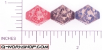 Dice : D10 CLEAR ROUNDED SOLID Q WORKSHOP CALL OF CTHULHU 02