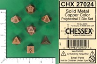 Dice : MINT63 CHESSEX SOLID METAL COPPER CHX 27024