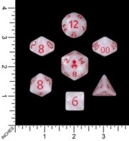Dice : MINT72 KRAKEN SIGNATURE WHITE WITH RED