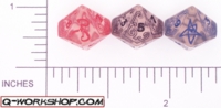Dice : D10 CLEAR ROUNDED SOLID Q WORKSHOP CALL OF CTHULHU 01