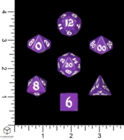 Dice : MINT70 Q WORKSHOP RUNIC CLASSIC PURPLE WITH WHITE