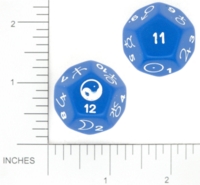 Dice : D12 OPAQUE ROUNDED SOLID UNKNOWN BKTRADE ASTROLOGY 01