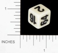 Dice : NON NUMBERED OPAQUE ROUNDED SOLID DOUBLING 03
