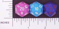 Dice : D20 OPAQUE ROUNDED SOLID CHESSEX 03