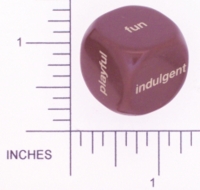 Dice : NON NUMBERED OPAQUE ROUNDED SOLID 07