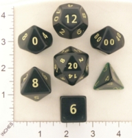 Dice : MINT19 CRYSTAL CASTE CLEAR ROUNDED SOLID DARK GREEN 01