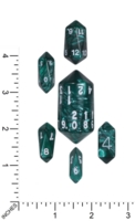 Dice : MINT74 CRYSTAL CASTE PEARL SPINDLE GREEN