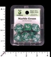 Dice : MINT65 ROLE FOR INITIATIVE IRIDESCENT MARBLE GREEN