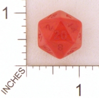 Dice : D20 OPAQUE ROUNDED SWIRL CRYSTAL CASTE ODD 01