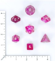 Dice : MINT62 NORSE FOUNDRY GLASS AGATE PINK