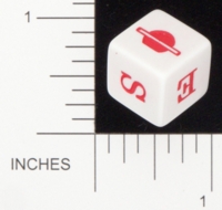 Dice : NON NUMBERED OPAQUE ROUNDED SOLID GAMESTATION UNKNOWN GAME PROTOTYPE 01