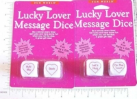 Dice : SEX EASTER UNLIMITED 02 LUCKY LOVER MESSAGE DICE WHITE