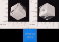 Dice : METAL CHROME D6 03 BOMBAY DUCK 19 STRIPPING GAME