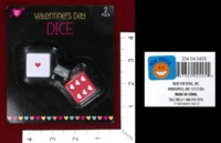 Dice : MINT38 MADE FOR RETAIL VALENTINES DAY DICE