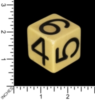 Dice : MINT80 UNKNOWN D6 NUMBERED