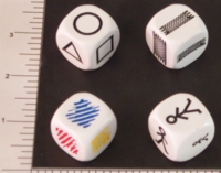 Dice : NON NUMBERED OPAQUE ROUNDED SOLID 01