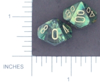 Dice : D10 OPAQUE ROUNDED IRIDESCENT CHESSEX UNNAMED 01