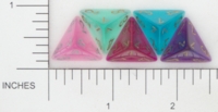 Dice : D4 TRANSLUCENT ROUNDED GLITTER CHESSEX BOREALIS 3