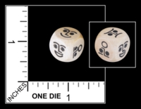 Dice : WOOD UNKNOWN 43 FACIAL EXPRESSIONS BKTRADE