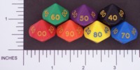 Dice : D10 OPAQUE ROUNDED SOLID CRYSTAL CASTE DOH 02