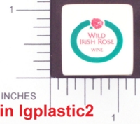 Dice : DUPS IN PLASTIC2 WHITE WILD IRISH ROSE 01