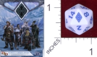 Dice : D20 OPAQUE ROUNDED SOLID WIZARDS OF THE COAST D AND D ENCOUNTERS LEGACY OF THE CRYSTAL SHARD