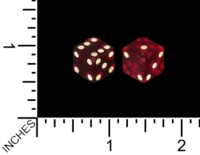 Dice : MINT80 UNKNOWN D6 SMALL RED 01