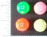 Dice : D12 TRANSLUCENT ROUNDED SOLID 1