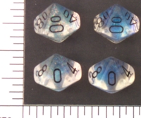 Dice : D10 TRANSLUCENT ROUNDED CHESSEX BOREALIS 2