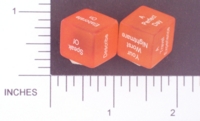 Dice : NON NUMBERED TRANSLUCENT ROUNDED SOLID DESTINY DICE CONVERSATION 01