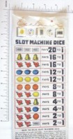 Dice : MINT4 EXCLUSIVE PLAYING CARD CO SLOT MACHNE DICE