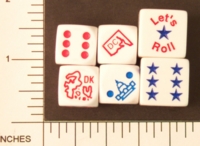 Dice : D6 OPAQUE SHARP SOLID KOPLOW STATES COUNTRIES ETC
