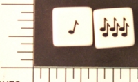 Dice : D6 MUSICAL NOTES