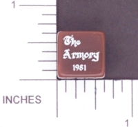 Dice : D6 OPAQUE ROUNDED SOLID 05 THE ARMORY 1981