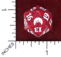 Dice : D20 MTG OPAQUE ROUNDED SPECKLED WIZARDS OF THE COAST MTG ORGINS 01