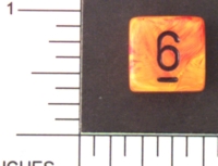 Dice : NUMBERED OPAQUE ROUNDED SWIRL CHESSEX VORTEX MAGMA