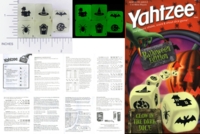 Dice : NON NUMBERED TRANSLUCENT ROUNDED SOLID YAHTZEE USAOPOLY HALLOWEEN EDITION 01