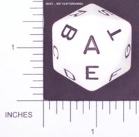 Dice : D20 OPAQUE ROUNDED SOLID LARGE 02 DICET