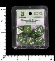 Dice : MINT65 ROLE FOR INITIATIVE IRIDESCENT EMERALD DRAGON SHIMMER